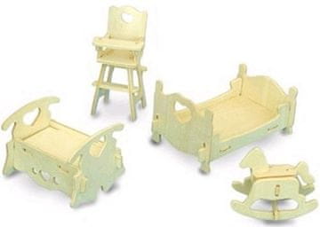 Lesena igrača, WCK 3D sestavljanka Otroška soba