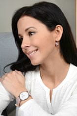 Levien Elegantni uhani Rivoli Light Ametist
