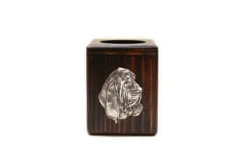 Artdog Basset Hound III - lesen svečnik s psom, unikaten spominek po izgubi psa, delo Art-Dog