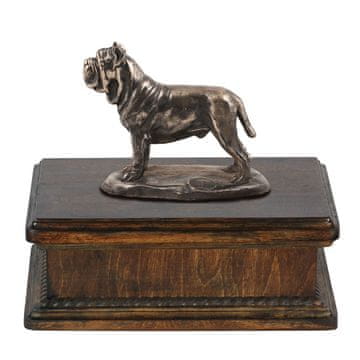 Artdog Neapeljski mastif, Mastino napoletano - žara za pasji pepel, klasična žara s kipcem, elegantna žara s psom znamke Art-Dog