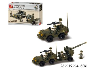 Sluban SLUBAN ARMY BLOCKS Vozilo s pištolo 138 - B5900