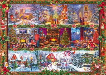 Schmidt Puzzle Božični pozdrav 1000 kosov