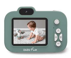 ZAZU otroški fotoaparat, z 2 kamerama, 1080P Full HD, zelen (921) - rabljeno