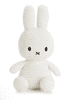 Bon Ton Toys Miffy ECO Corduroy zajček mehka igrača, 50 cm, umazano bela (867)