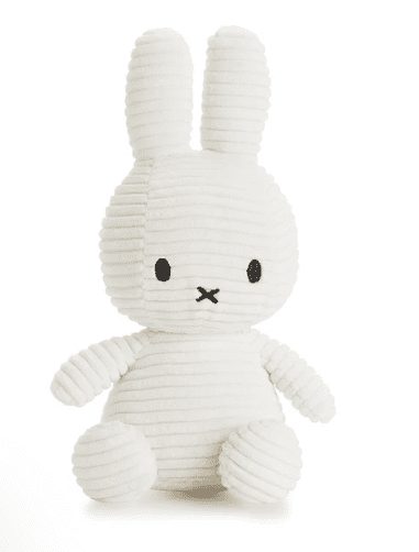 Bon Ton Toys Miffy ECO Corduroy zajček mehka igrača, 70 cm, umazano bela (868)