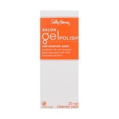 Sally Hansen Salon Gel Polish Nail Cleanser Pads Set čistilni robčki za nohte 20 kos