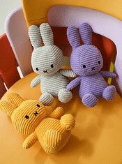 Bon Ton Toys Miffy ECO Corduroy zajček mehka igrača, 23 cm, rumena