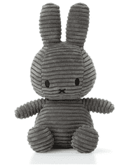 Bon Ton Toys Miffy ECO Corduroy zajček mehka igrača, 70 cm, siva (877)