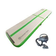 Master Sport Napihljiva podloga Airtrack 500 x 100 x 10 cm, siva, zelena