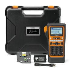 Brother tiskalnik samolepilnih etiket PT-E310BTVP / 18 mm / USB / bat. delovanje / ohišje