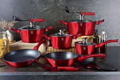 Berlingerhaus Set posod BH-7035 18 ks Burgundy Metallic Line