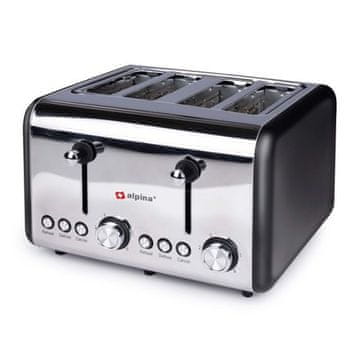 Alpina Alpina opekač kruha ED-226997 Opekač kruha za 4 hrenovke 1500 W