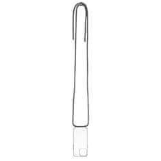 FIXED Fiksni ovitek za mobilni telefon Pure Neck s črno vrvico za vrat za Apple iPhone 15 Pro - Transparenten