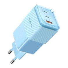 Mcdodo GaN 67W omrežni polnilec Mcdodo CH-1503 2x USB-C, USB-A (modri)