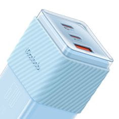Mcdodo GaN 67W omrežni polnilec Mcdodo CH-1503 2x USB-C, USB-A (modri)