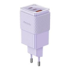 Mcdodo GaN 67W omrežni polnilec Mcdodo CH-1502 2x USB-C, USB-A (vijolična)