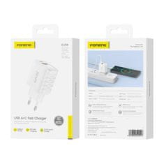 Foneng Foneng EU56 1xUSB-A, 1xUSB-C, 20W omrežni polnilec (bela)