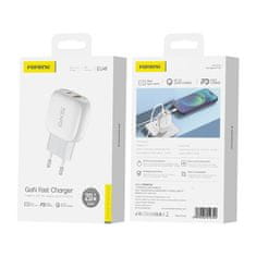 Foneng Foneng EU41 USB-C+USB-A 20W omrežni polnilnik (bela)