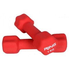 Ring RX DB 2133-1 set ročnih uteži, rdeč
