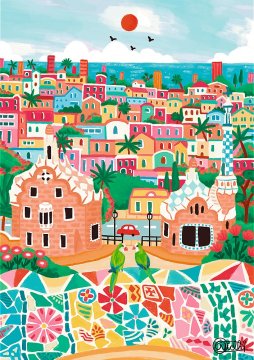 Trefl Puzzle Premium Plus The Art of Color: Barelona, Španija 1000 kosov