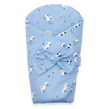 NEW BABY Baby wrap Cars Tuuut 80x80 cm