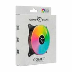 White Shark ventilator 12x12x2,5cm 12V 4p 1250-04-V ARGB COMET