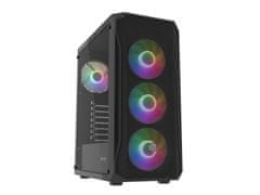 Natec PC ohišje Fury SHOBO/Midi Tower/Transpar./Črna