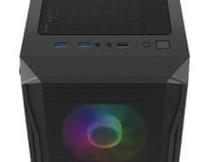Natec PC ohišje Fury SHOBO/Midi Tower/Transpar./Črna