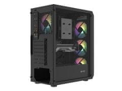 Natec PC ohišje Fury SHOBO/Midi Tower/Transpar./Črna