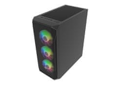 Natec PC ohišje Fury SHOBO/Midi Tower/Transpar./Črna