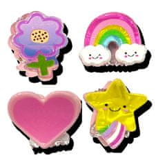 Invisibobble Sponke za lase Clipstar Happy World 4 kos