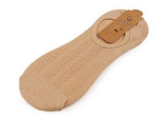 Bombažne unisex nogavice za športne copate - beige light