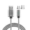 Podatkovni magnetni kabel GravityCord za USB-C in microUSB