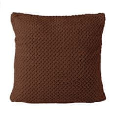 shumee AMORRO žakard prevleka za vzglavnik/MLEČNA ČOKOLADA/40x40