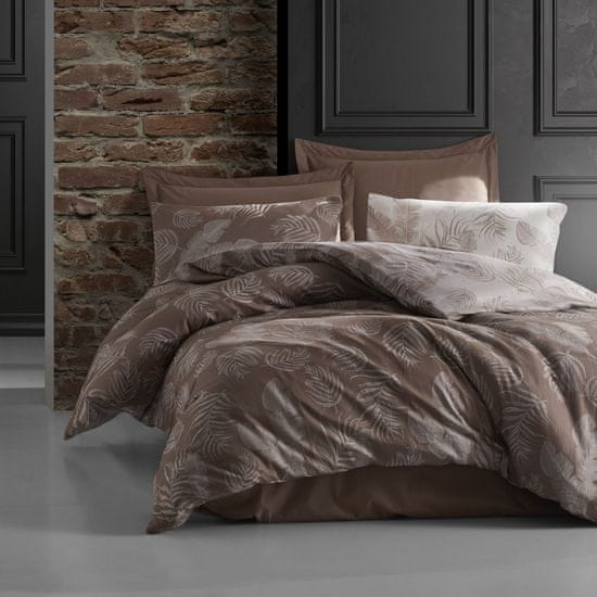 shumee Bombažna posteljnina BAHAMA BROWN/220x200 COTTONLOVE JACQUARD