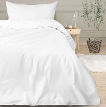 shumee Hotelska prevleka za odejo SMOOTH, bela/160x200