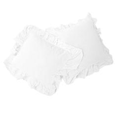 shumee Bombažna prevleka za vzglavnik OPTIC WHITE/2x40x40 STONEWASHED