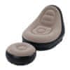 HOME & MARKER® Napihljiv enosed s taburetom | CHILLSEAT Bež