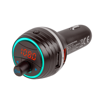 shumee Avtomobilski FM oddajnik s funkcijo Bluetooth in dvema USB priključkoma
