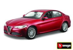 BBurago 1:24 Alfa Romeo Giulia (2016) rdeča kovinska 18-21080