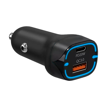 shumee Avtopolnilec za hitro polnjenje USB-A USB Type-C 38W