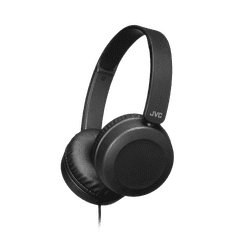 shumee JVC HAS-31 BE Žične on-ear slušalke z daljinskim upravljalnikom in mikrofonom, črne