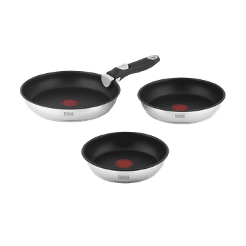 shumee Set ponev s snemljivim ročajem 22cm, 24cm 28cm TEESA FRYING PANS SINGLE HAND