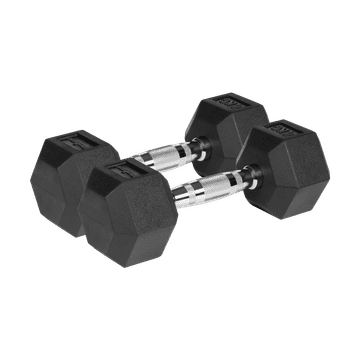 shumee Litoželezne gumirane ročice HEX 2x4kg Rebel heksagonalni komplet 8kg SOLID