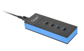 shumee 4xUSB Quer polnilni trak s funkcijo hitrega polnjenja QC
