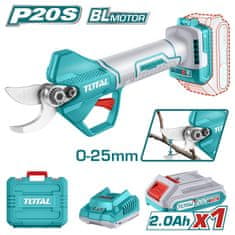 Total Akumulatorske škarje za obrezovanje 25mm /P20S /IND (TSSLI202581)