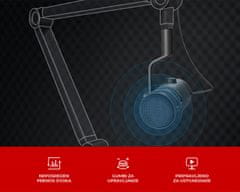 Genesis Radium 350D profesionalni mikrofon, namizni/studio, 192kHz, POP filter, USB-C, PC/MacOS