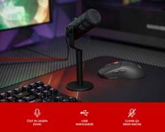 Genesis Radium 350D profesionalni mikrofon, namizni/studio, 192kHz, POP filter, USB-C, PC/MacOS