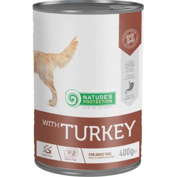 Nature's Protection Dog Cons. Odrasli puran 400 g