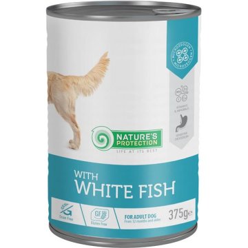 Nature's Protection Dog Cons. Odrasla bela riba 375 g